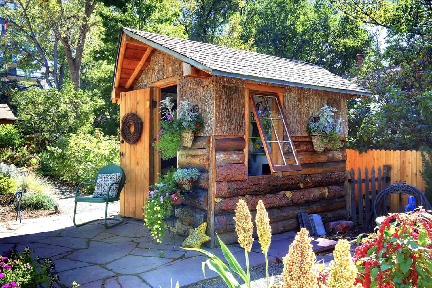rustic shed exterior