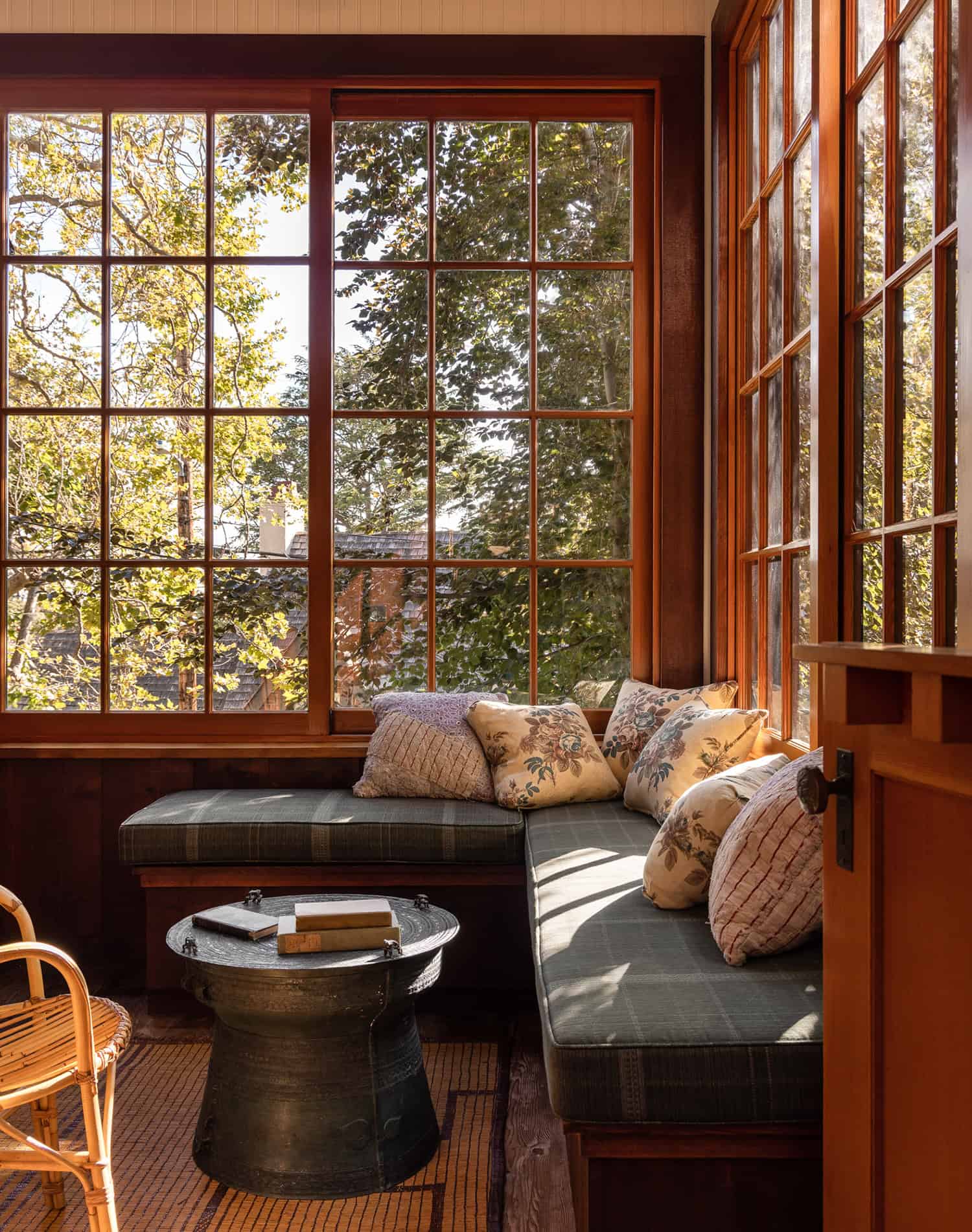 rustic screened porch