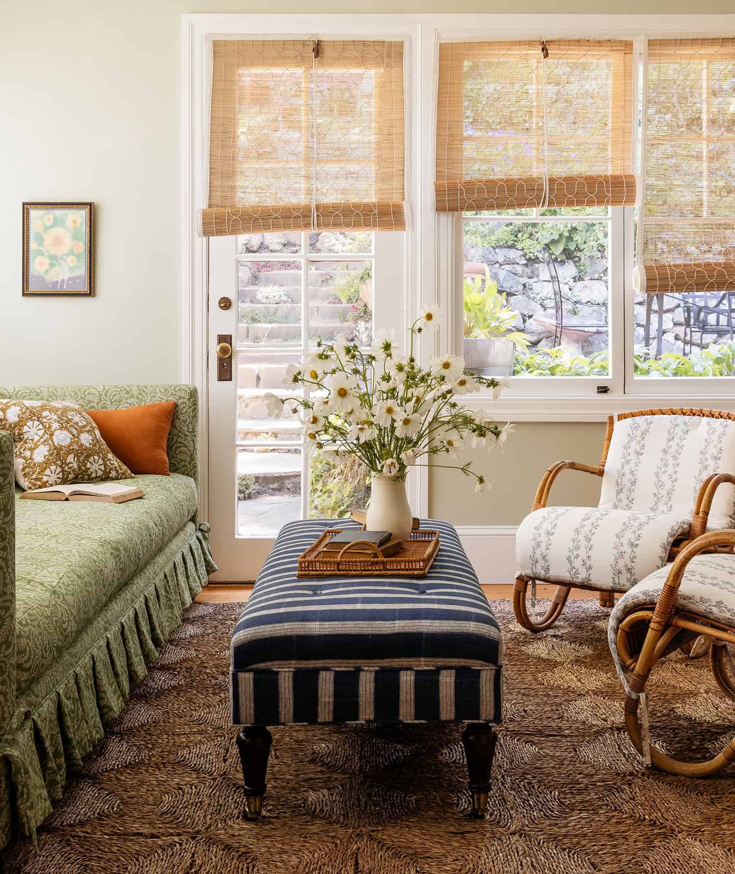 eclectic family room