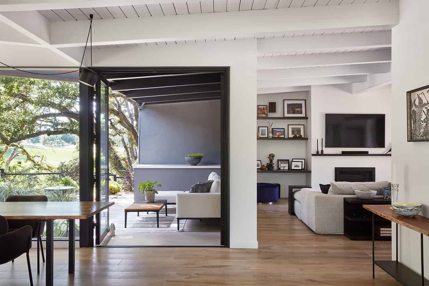 mid-century modern great room