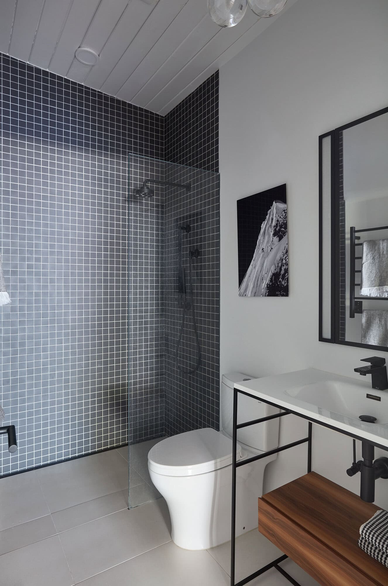 mid-century modern bathroom