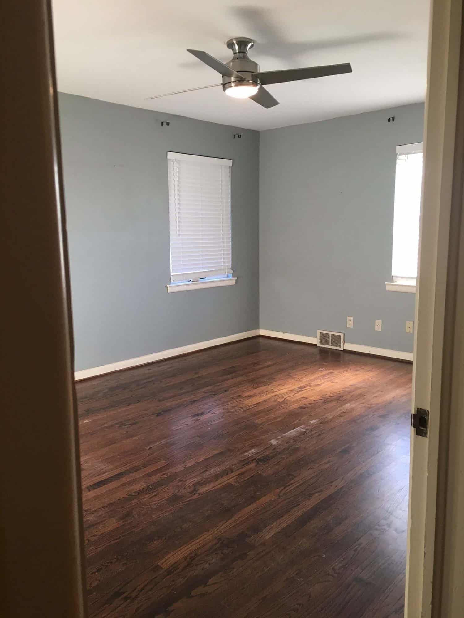 midcentury modern playroom before the renovation