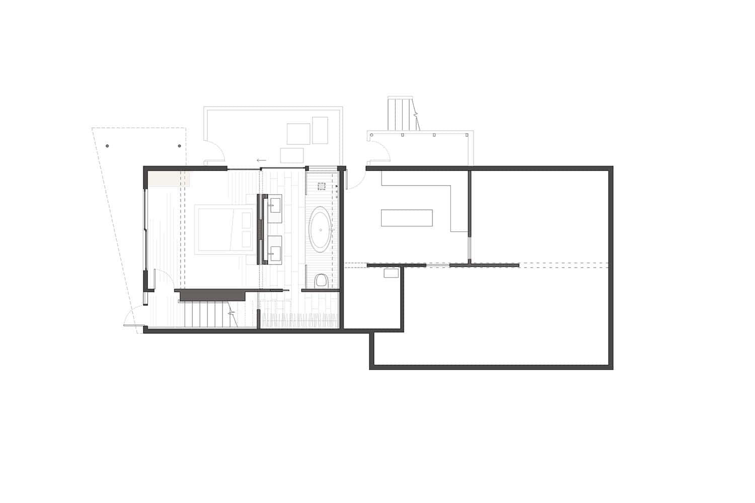 modern European style home floor plan