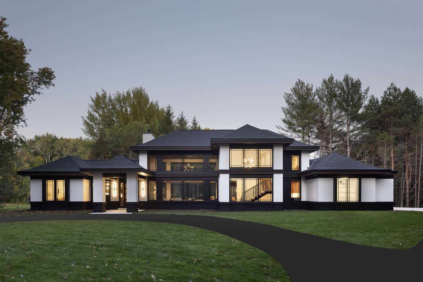 modern prairie style home exterior