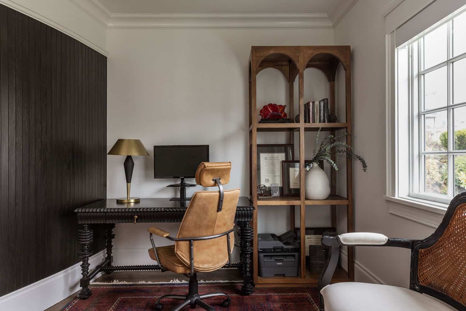 transitional style home office