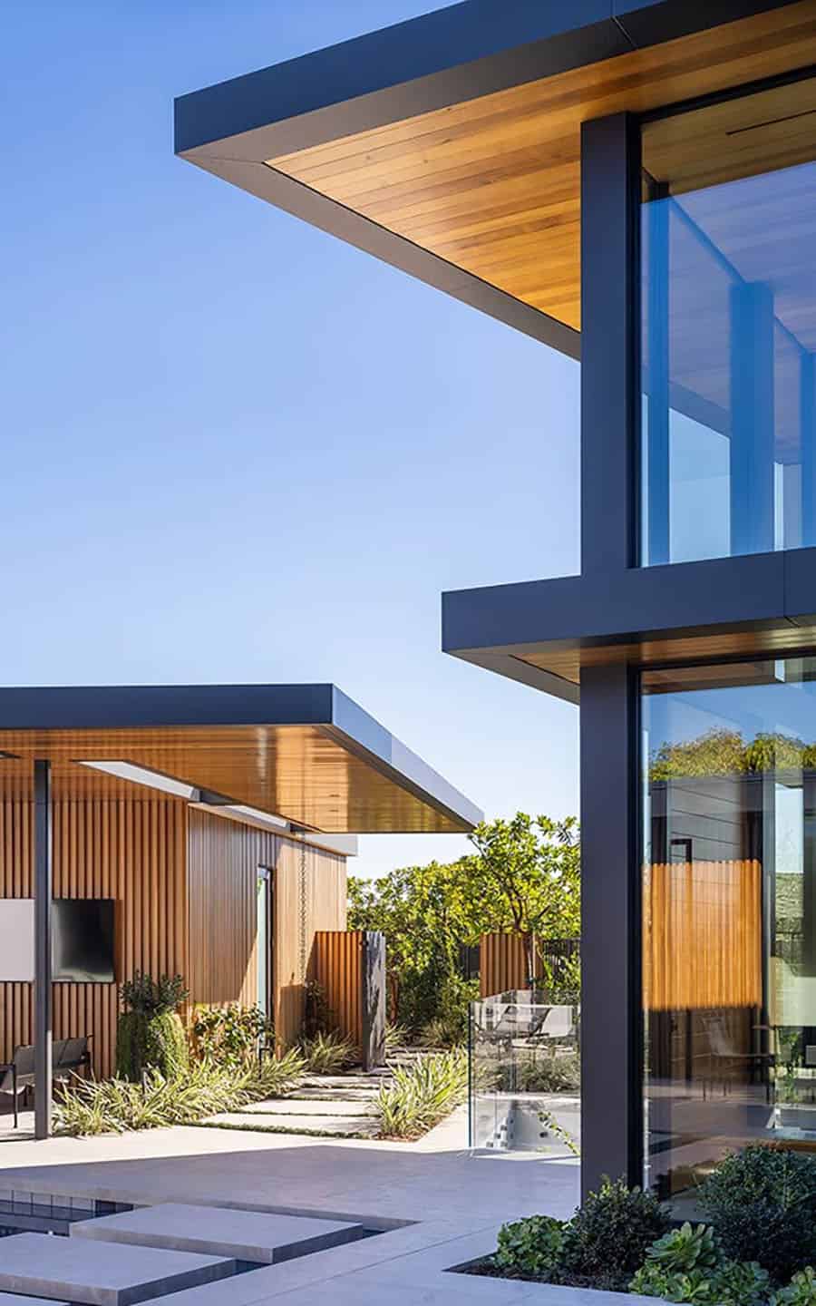 contemporary beach house exterior 