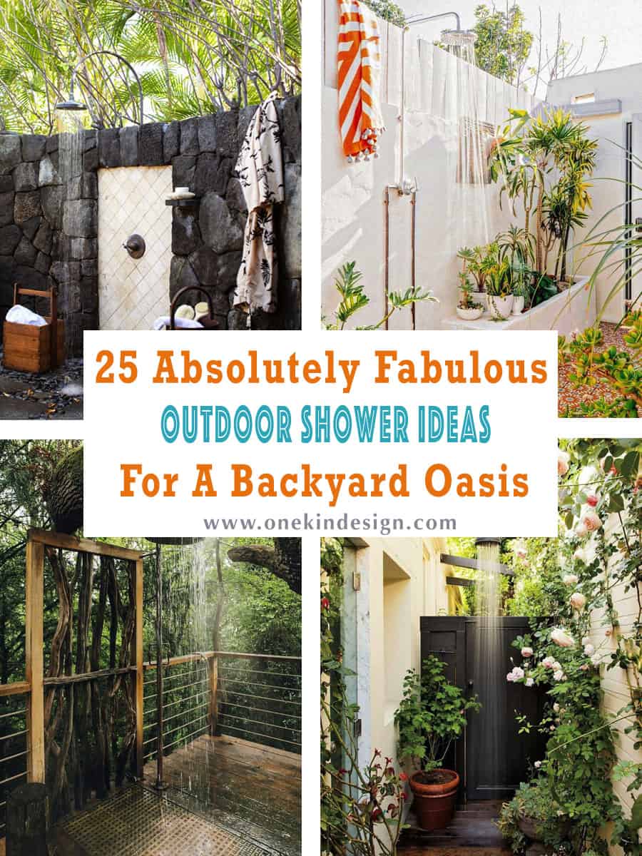 fabulous outdoor shower ideas for a backyard oasis