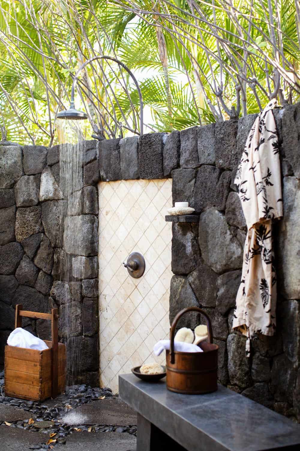 tropical outdoor shower