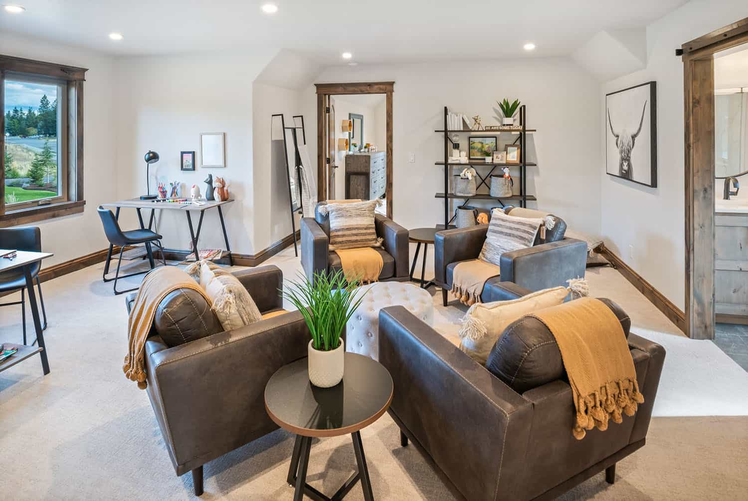 contemporary family room