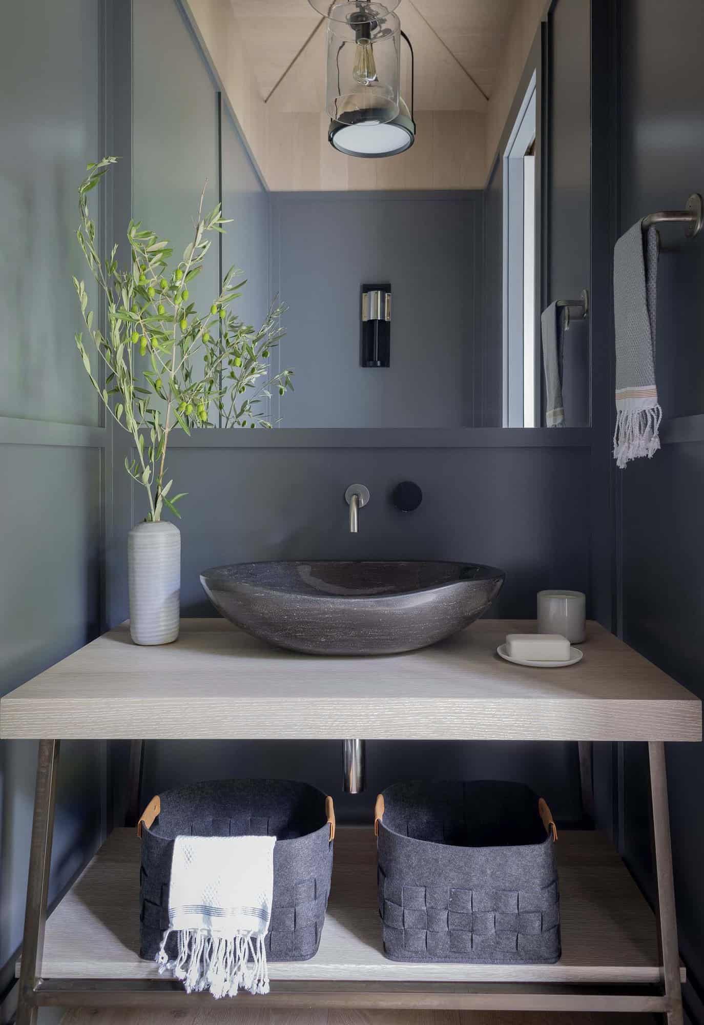 modern powder room