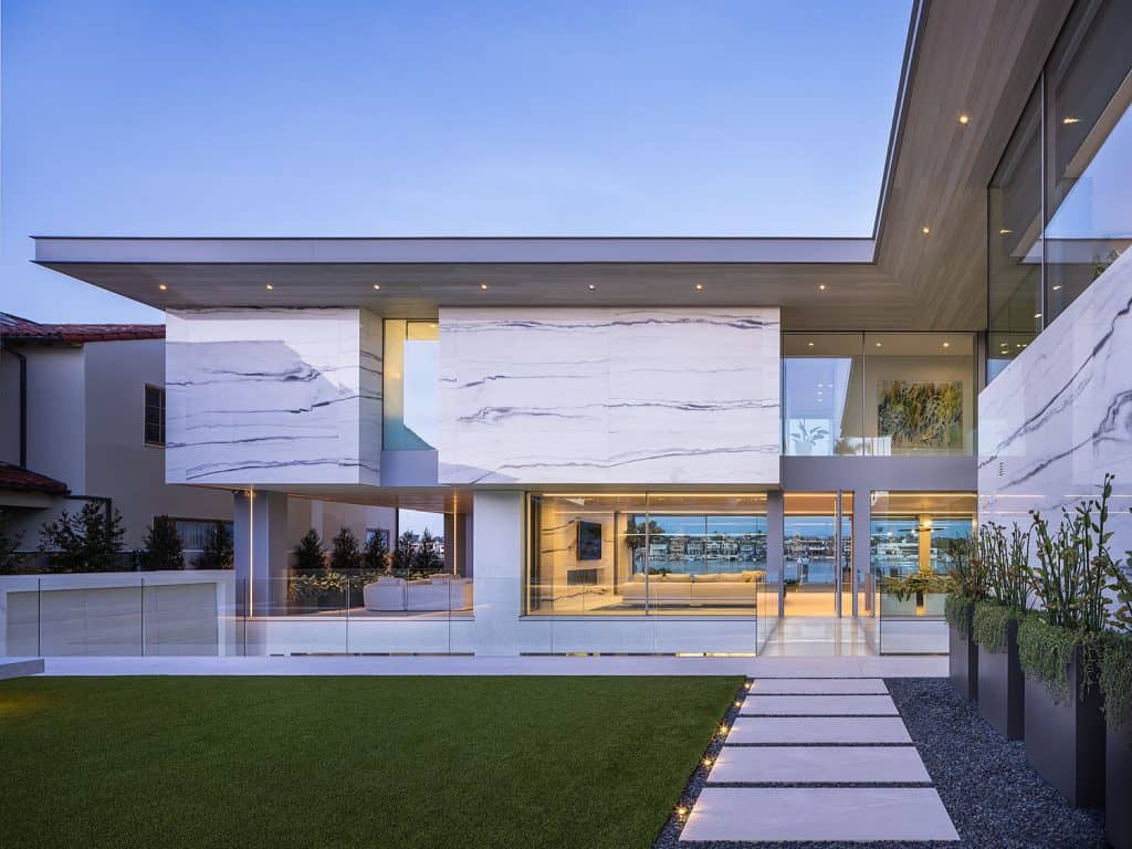 An absolutely stunning luxury Newport Beach house overlooking the bay