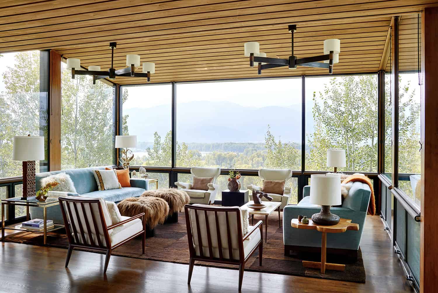 rustic modern living room