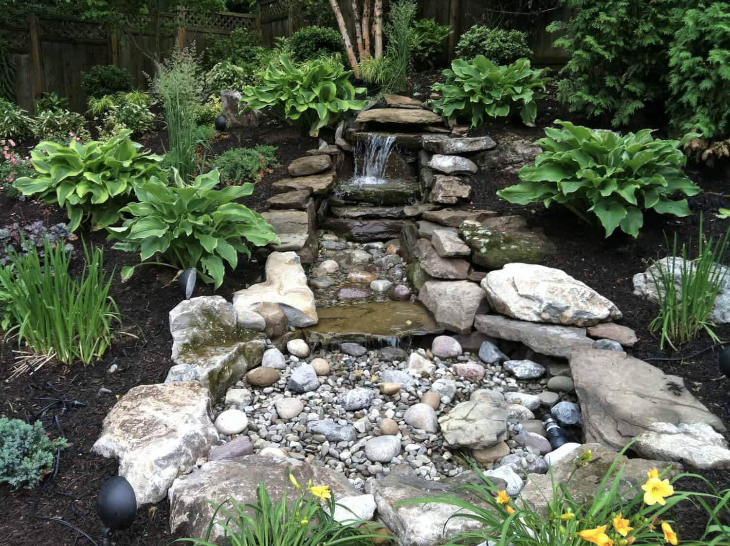 pondless waterfall feature