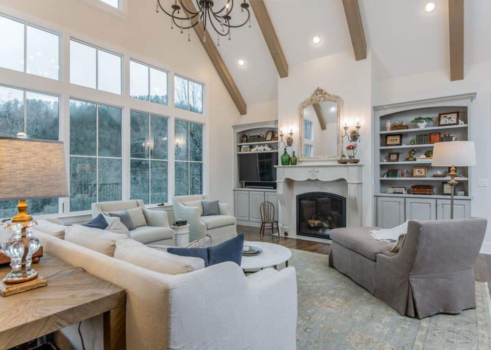 french-country-style-living-room-with-a-fireplace