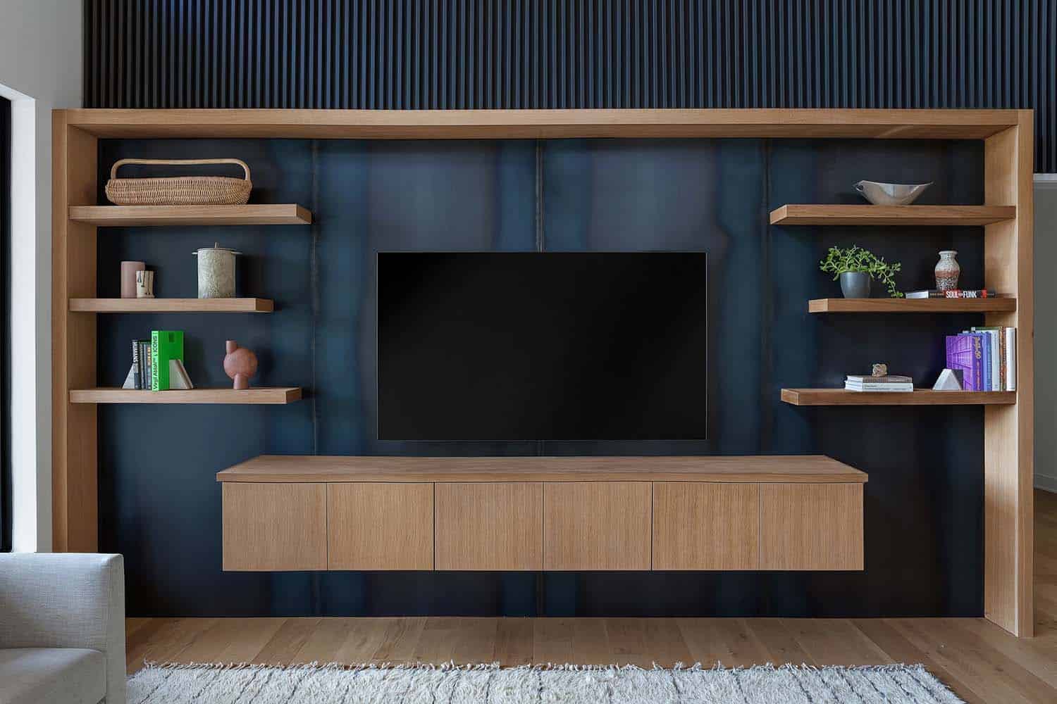 mid-century-modern-family-room-with-a-built-in-entertainment-center