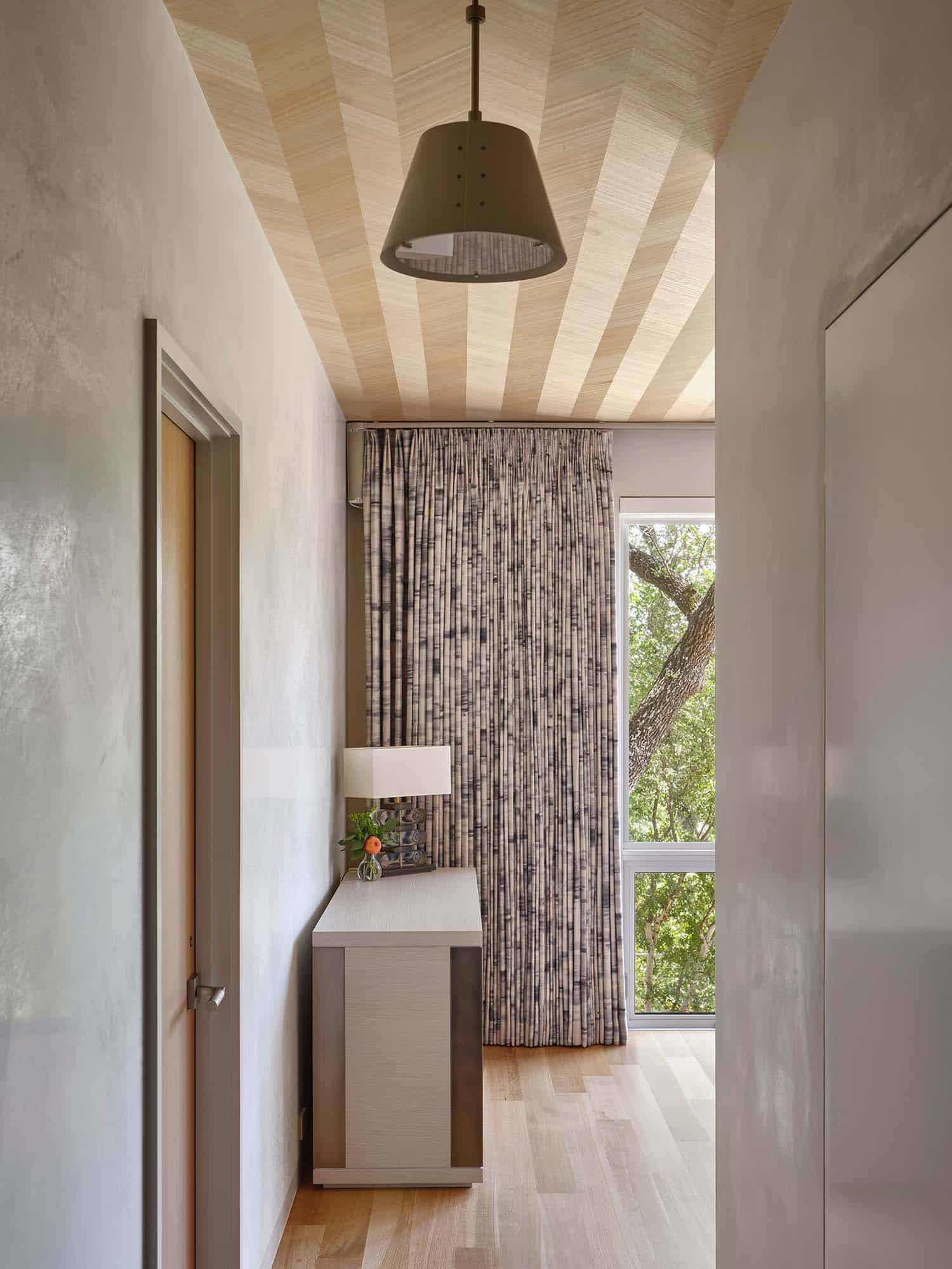 midcentury modern bedroom entry