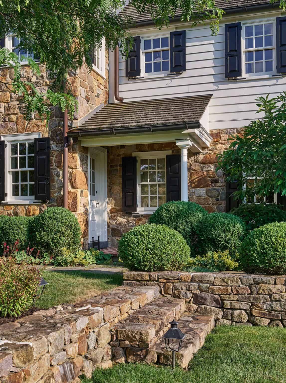 Explore this stunning Pennsylvania stone farmhouse with a timeless charm