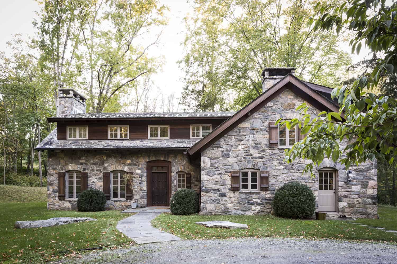 stone farmhouse exterior