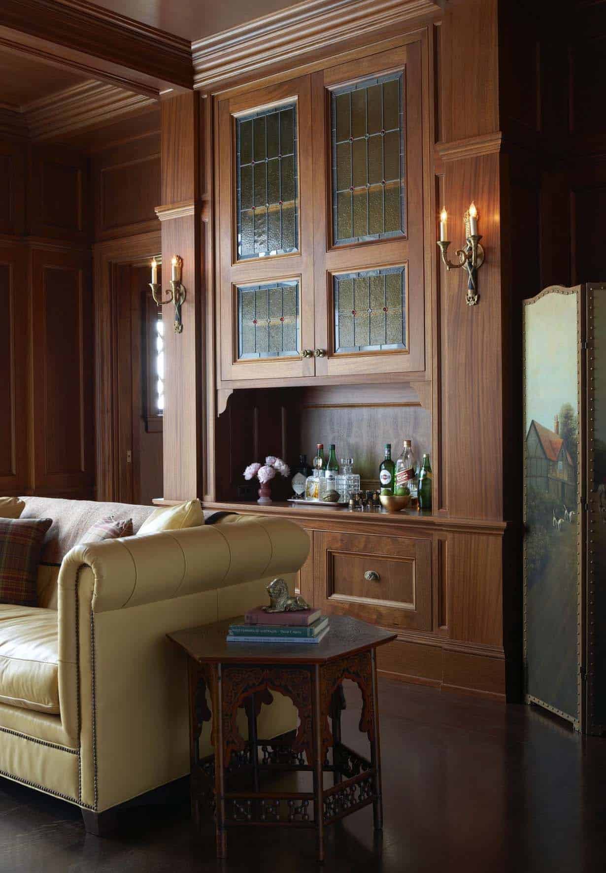traditional style home library