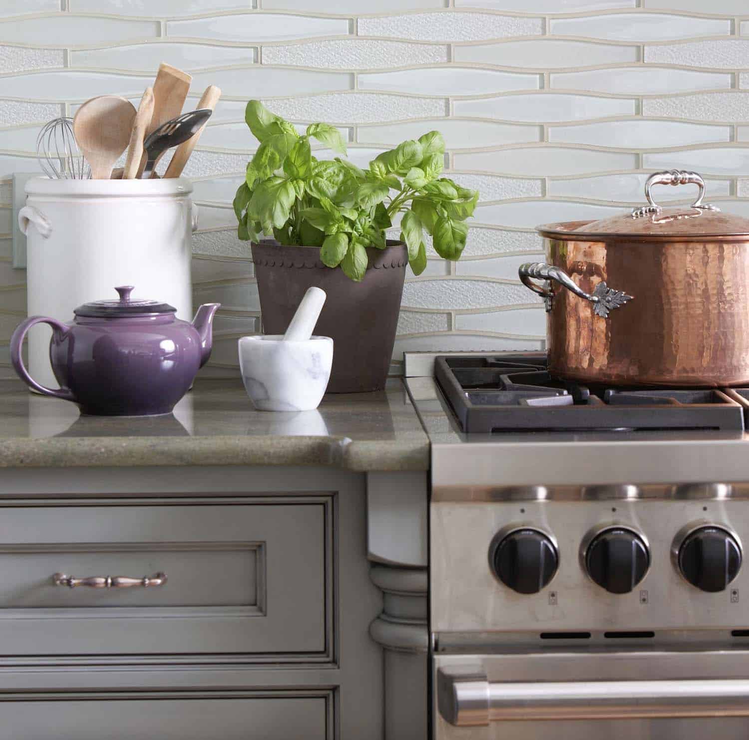 traditional style kitchen range wall