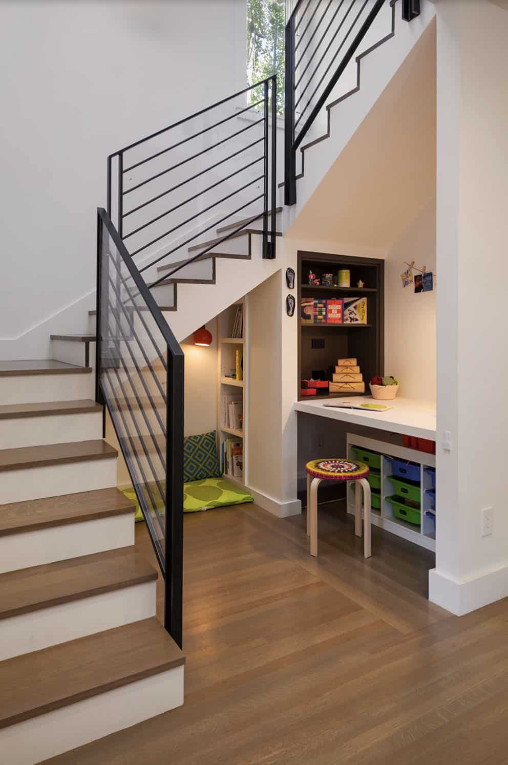 modern-staircase-with-a-kids-reading-nook-and-desk