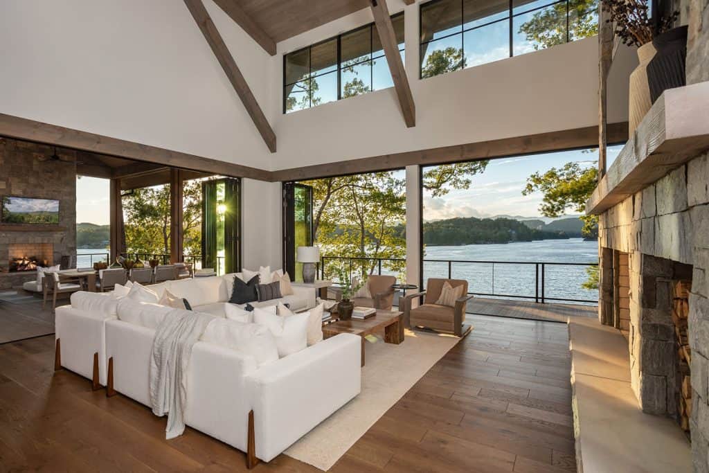 This dreamy South Carolina lake house offers peaceful waterfront views