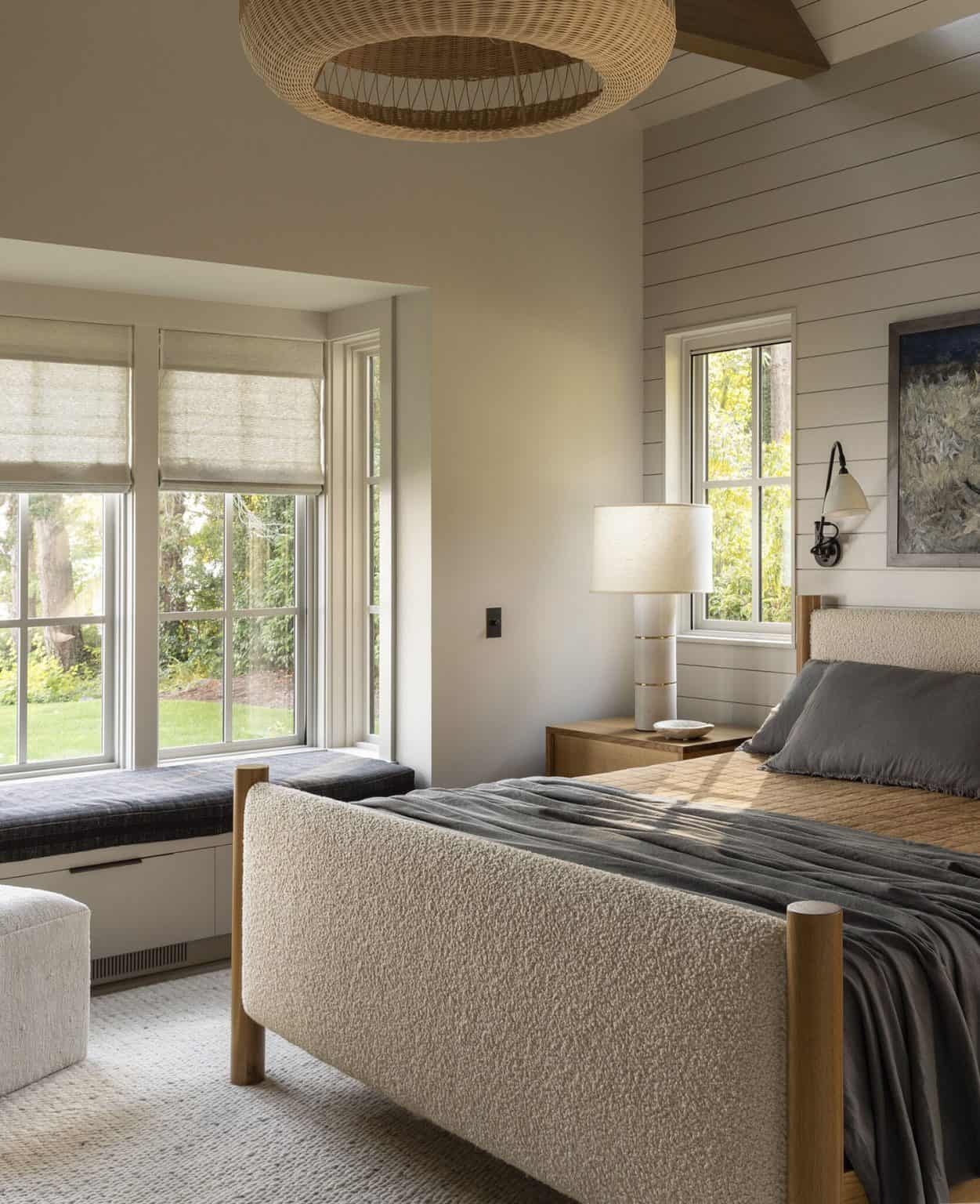 This calming waterfront retreat nestles into the forest of Bainbridge ...