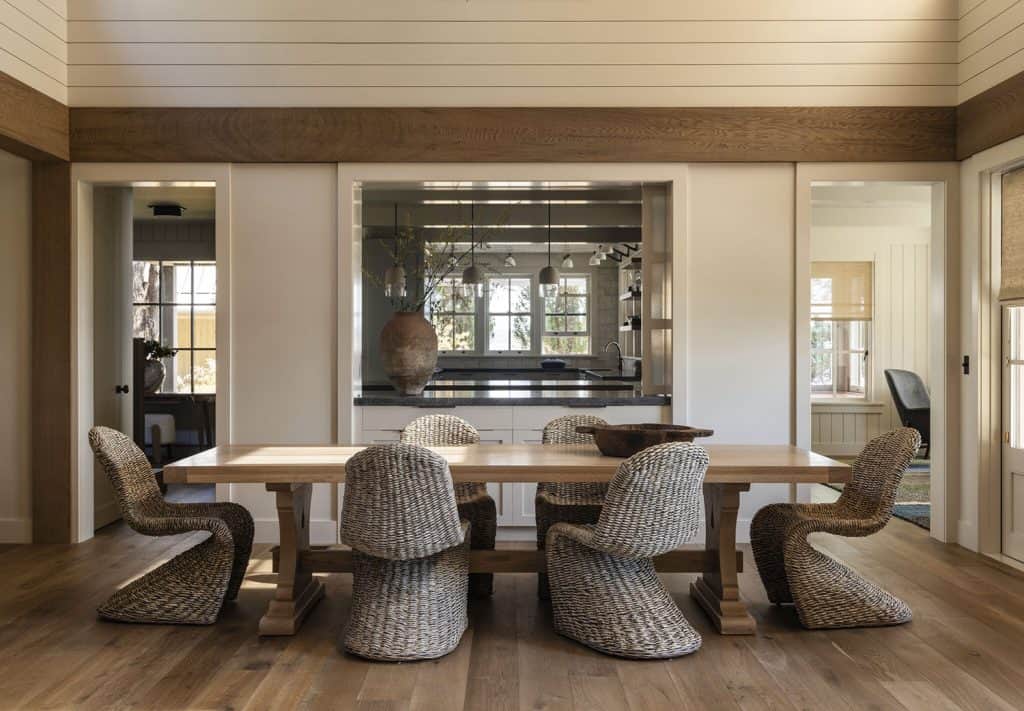 This calming waterfront retreat nestles into the forest of Bainbridge ...