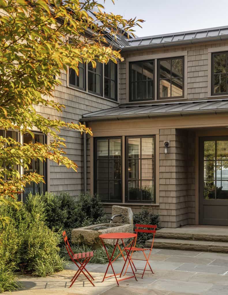 This calming waterfront retreat nestles into the forest of Bainbridge ...