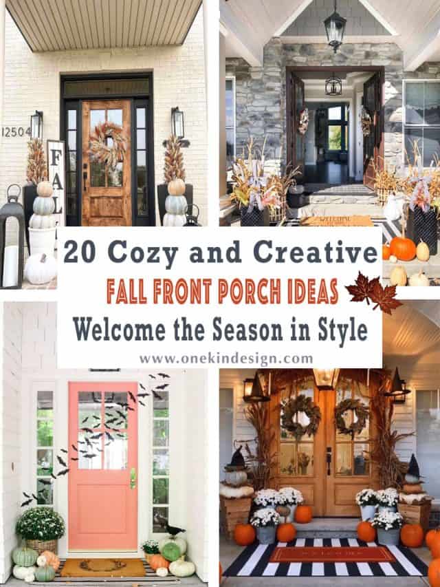 20 Cozy and Creative Fall Front Porch Ideas to Welcome the Season in Style