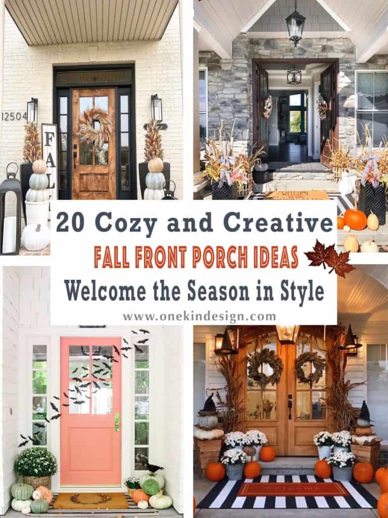 20 Cozy and Creative Fall Front Porch Ideas to Welcome the Season in Style