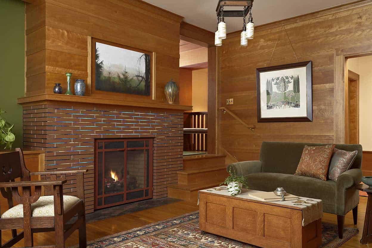 craftsman-style-family-room-with-a-fireplace