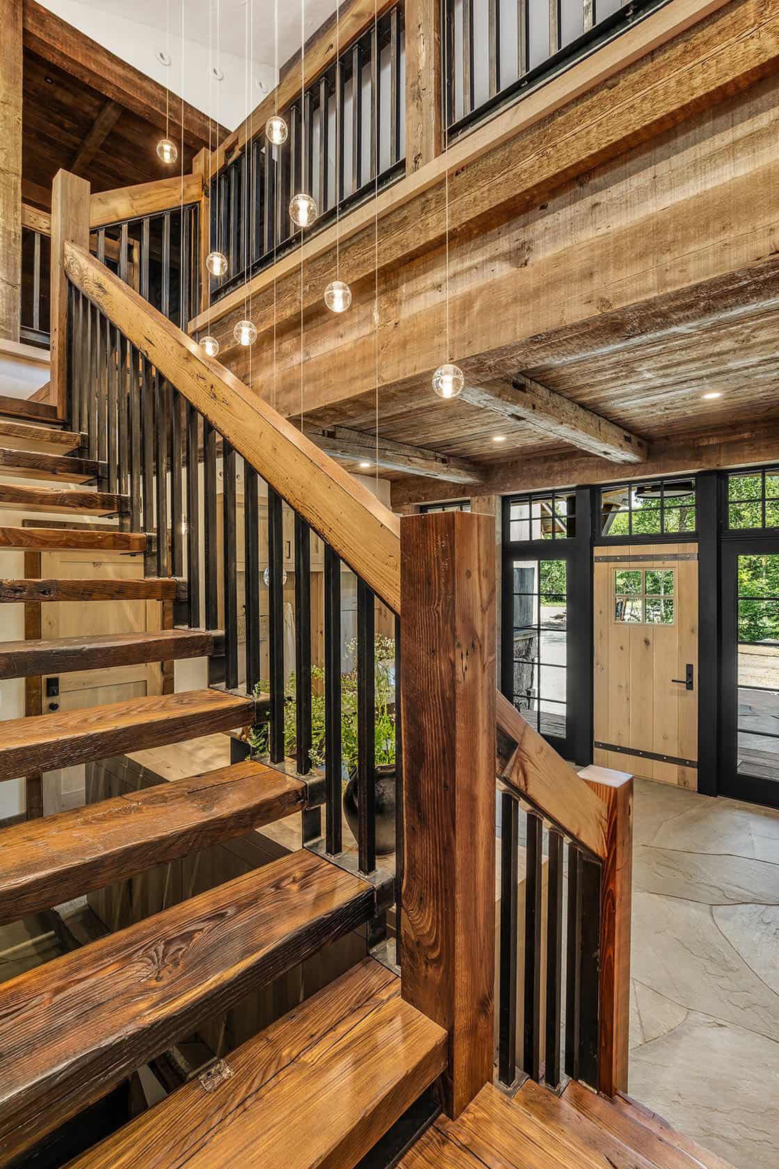 rustic-entryway-with-a-staircase