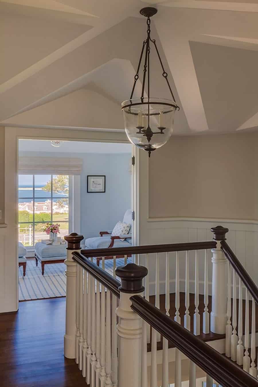 beach-style-hallway-stairway-and-sitting-room