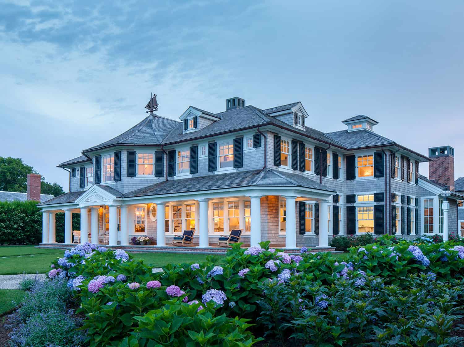 coastal-style-home-exterior-at-dusk