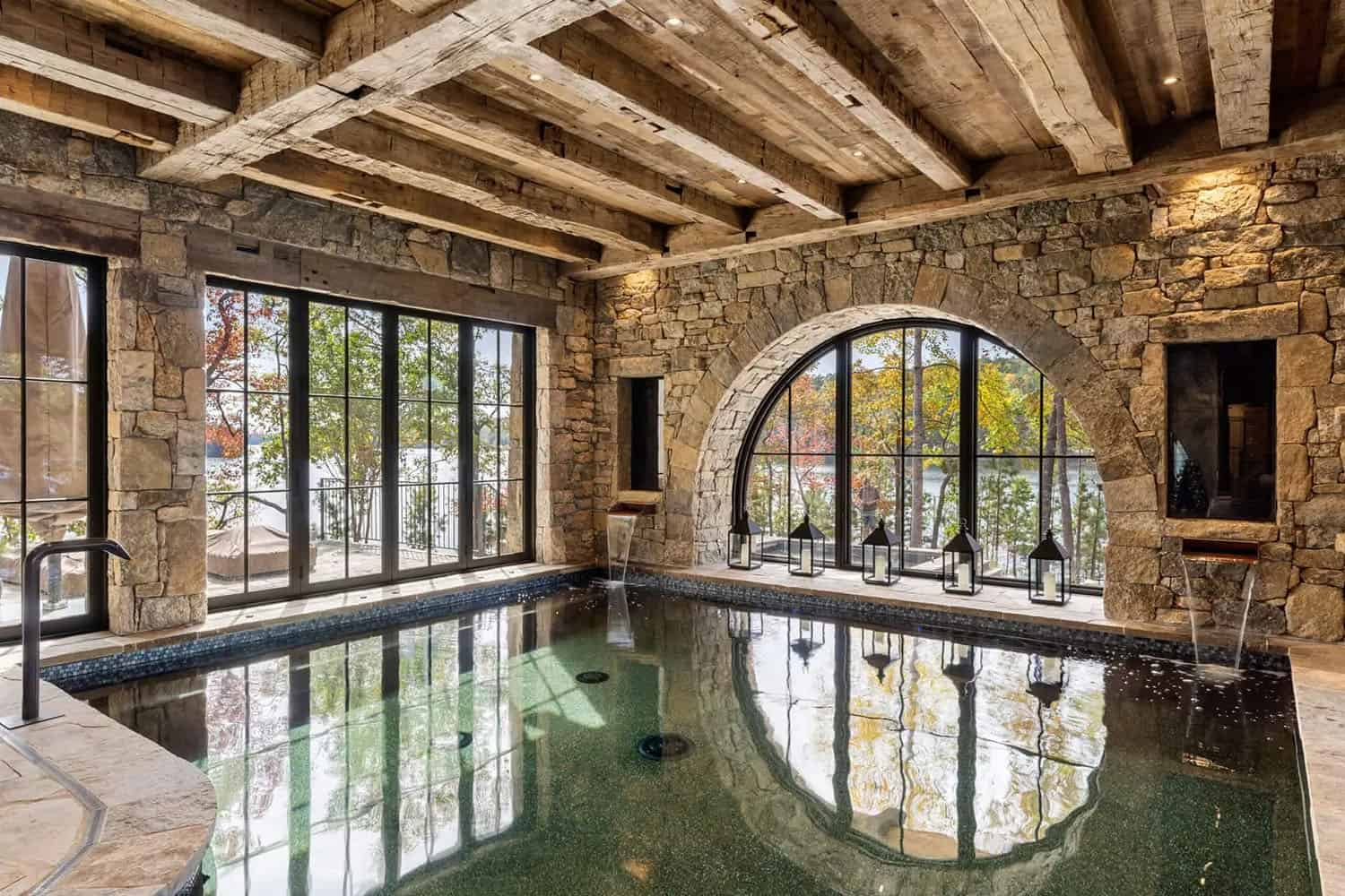 rustic-modern-indoor-swimming-pool