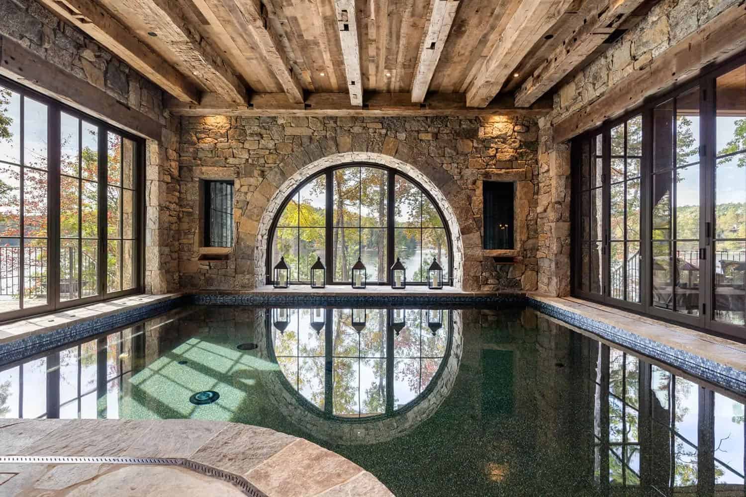 rustic-modern-indoor-swimming-pool
