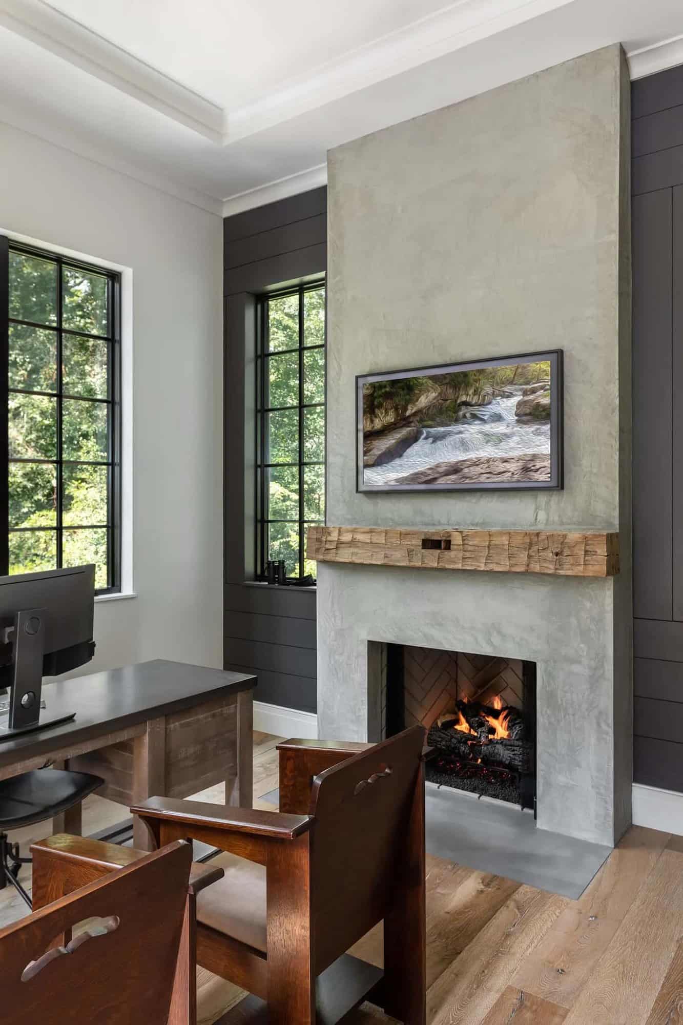 transitional-style-home-office