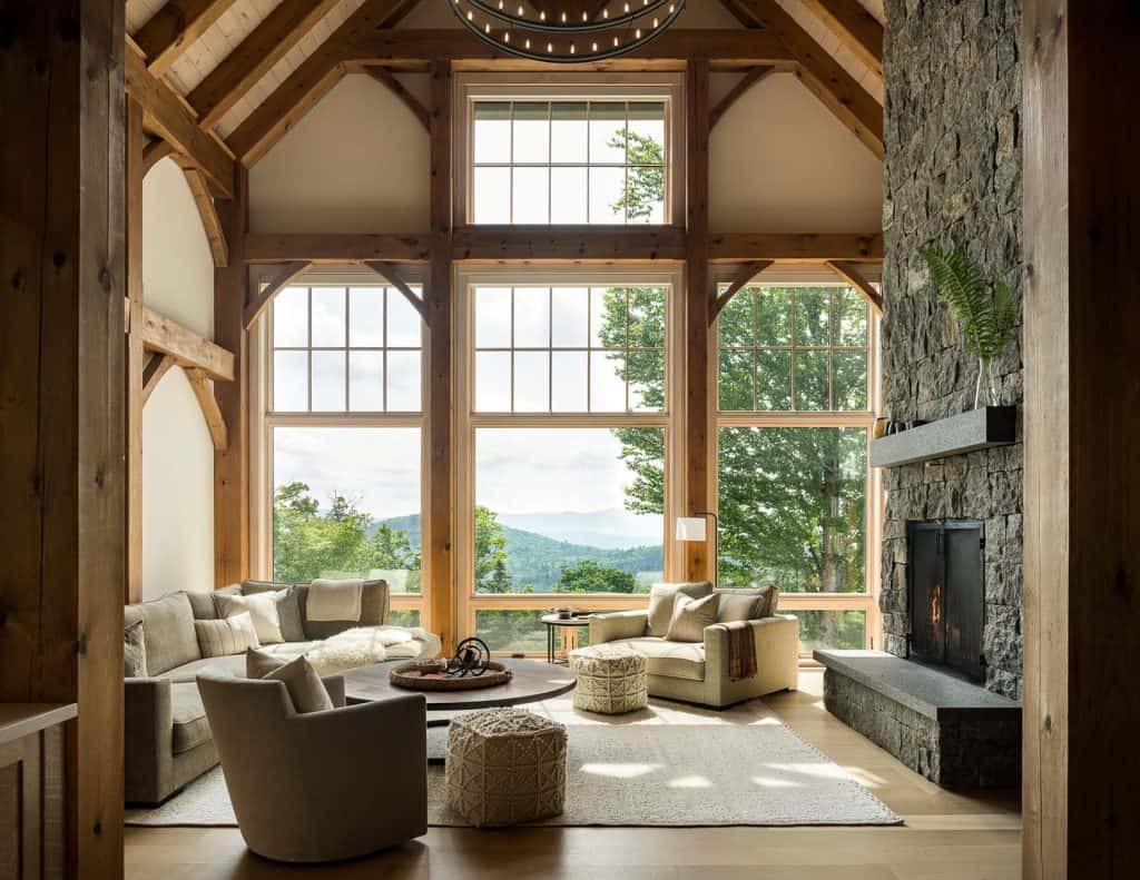 Step inside this peaceful getaway home in the mountains of Vermont