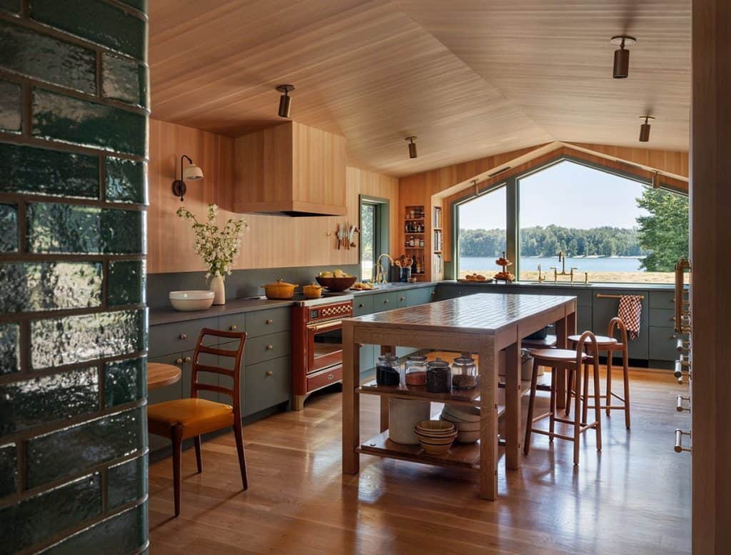 Sauvie Island river house gets updated with a stunning earthy color palette
