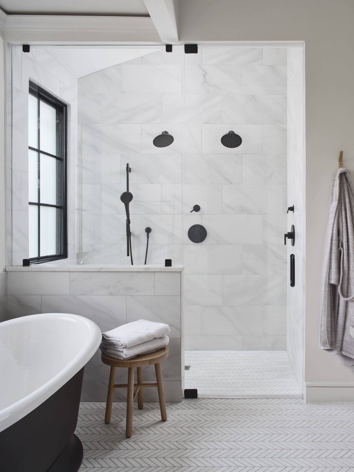 traditional-style-bathroom-with-a-freestanding-tub-and-shower