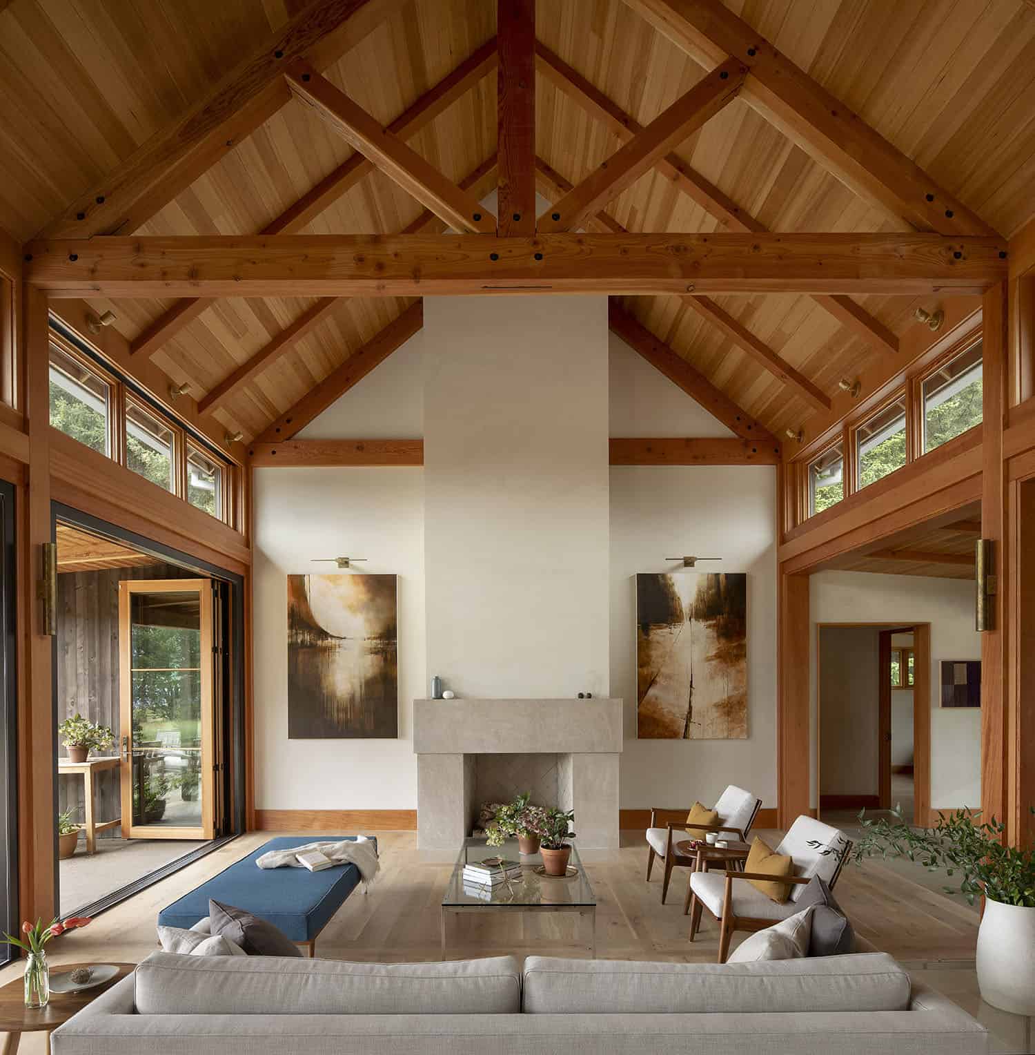 Inviting barn inspired home with vineyard views in Oregon’s Willamette Valley