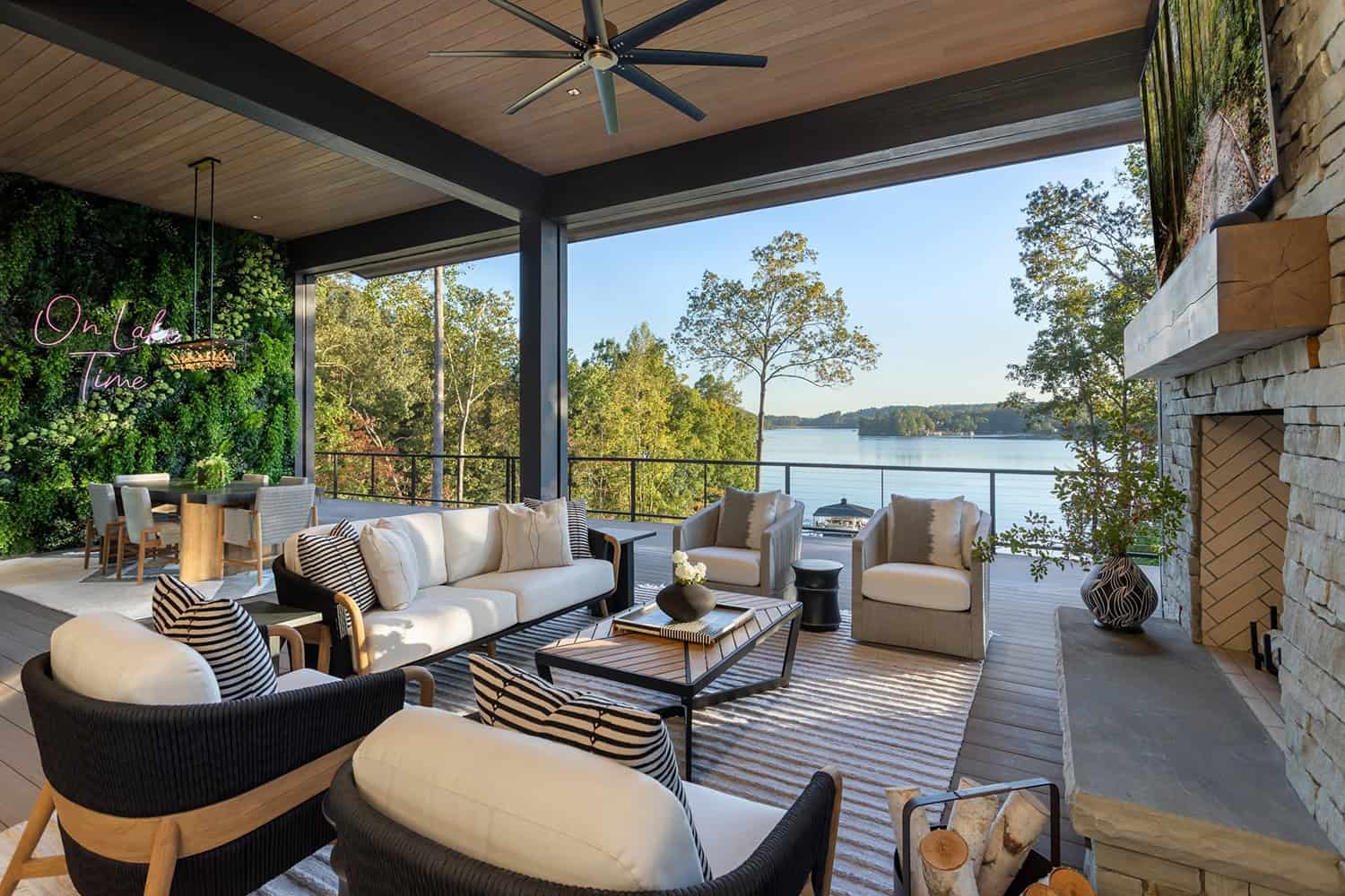 contemporary-covered-patio-with-outdoor-living-area-and-a-fireplace