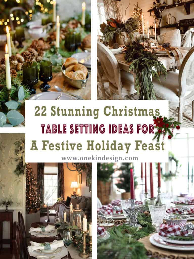 22 Stunning Christmas Table Setting Ideas For A Festive Holiday Feast