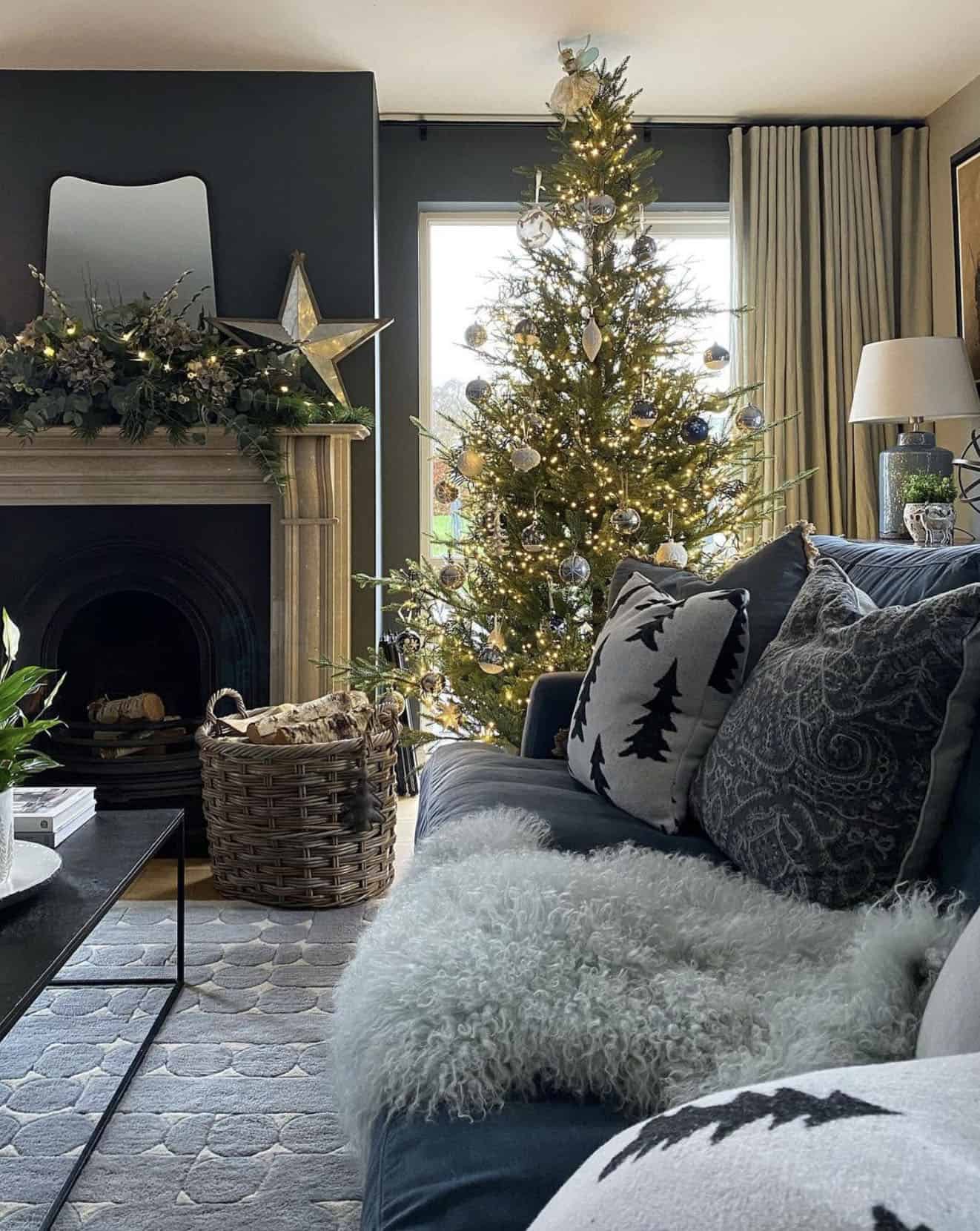 living-room-decorated-for-christmas-with-a-tree