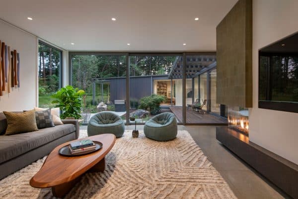 featured posts image for Modern dream house offers a peaceful respite in the woods of Massachusetts