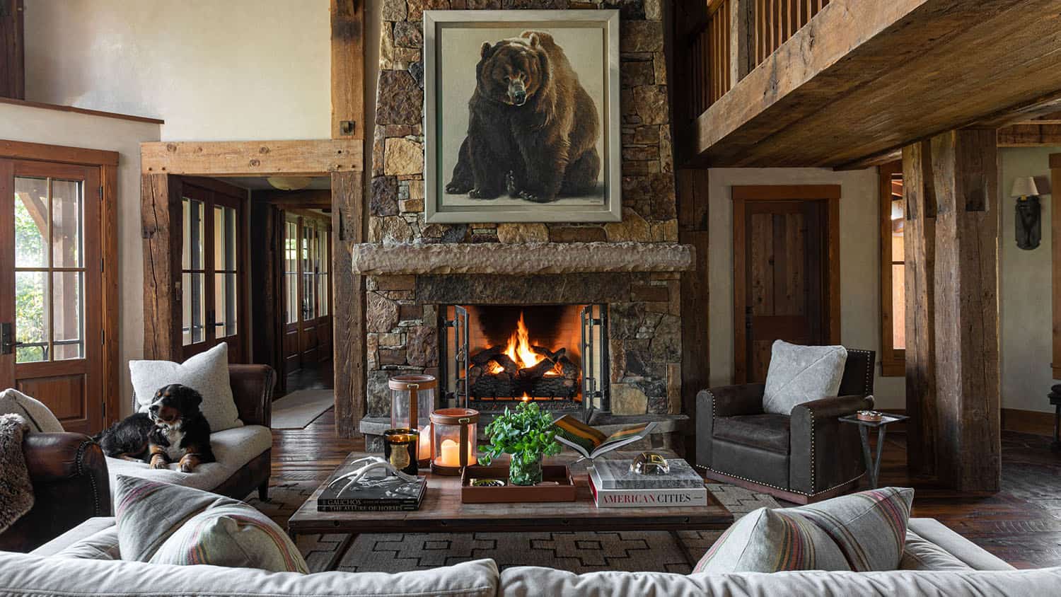 mountain-modern-style-living-room-with-a-fireplace