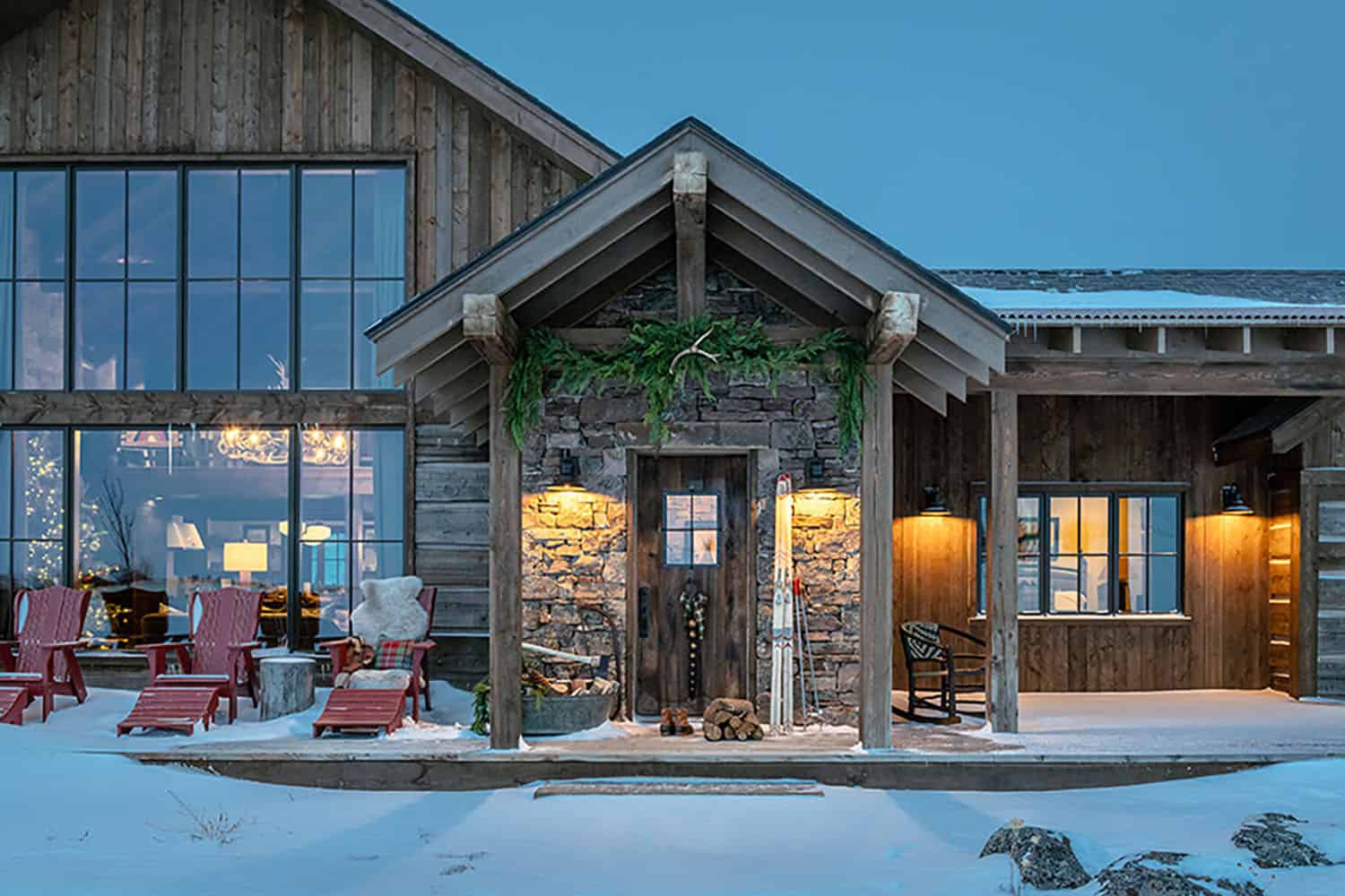 rustic-cabin-exterior-at-dusk