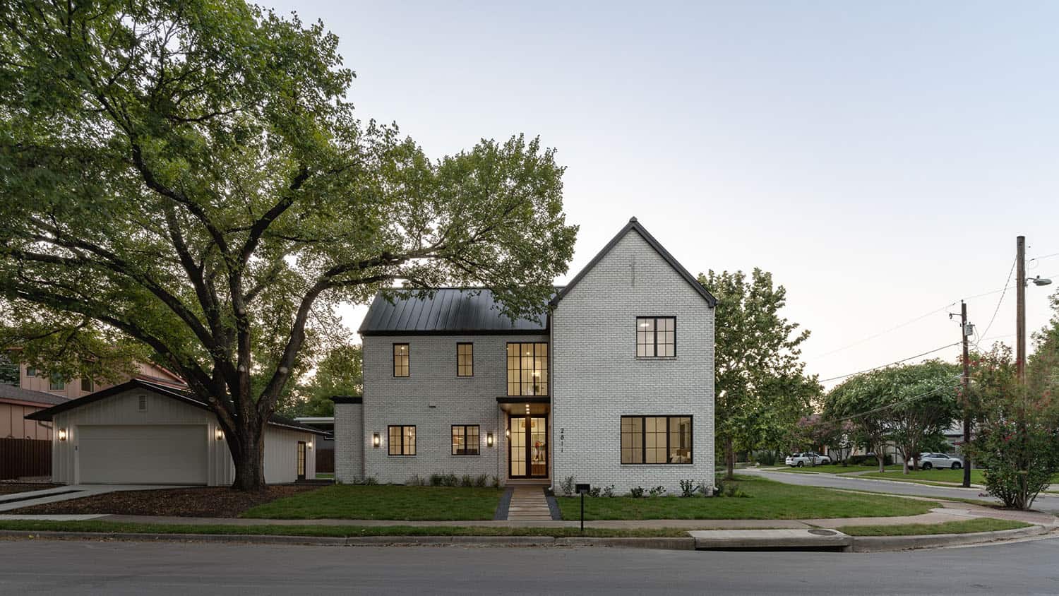 contemporary-white-brick-home-exterior