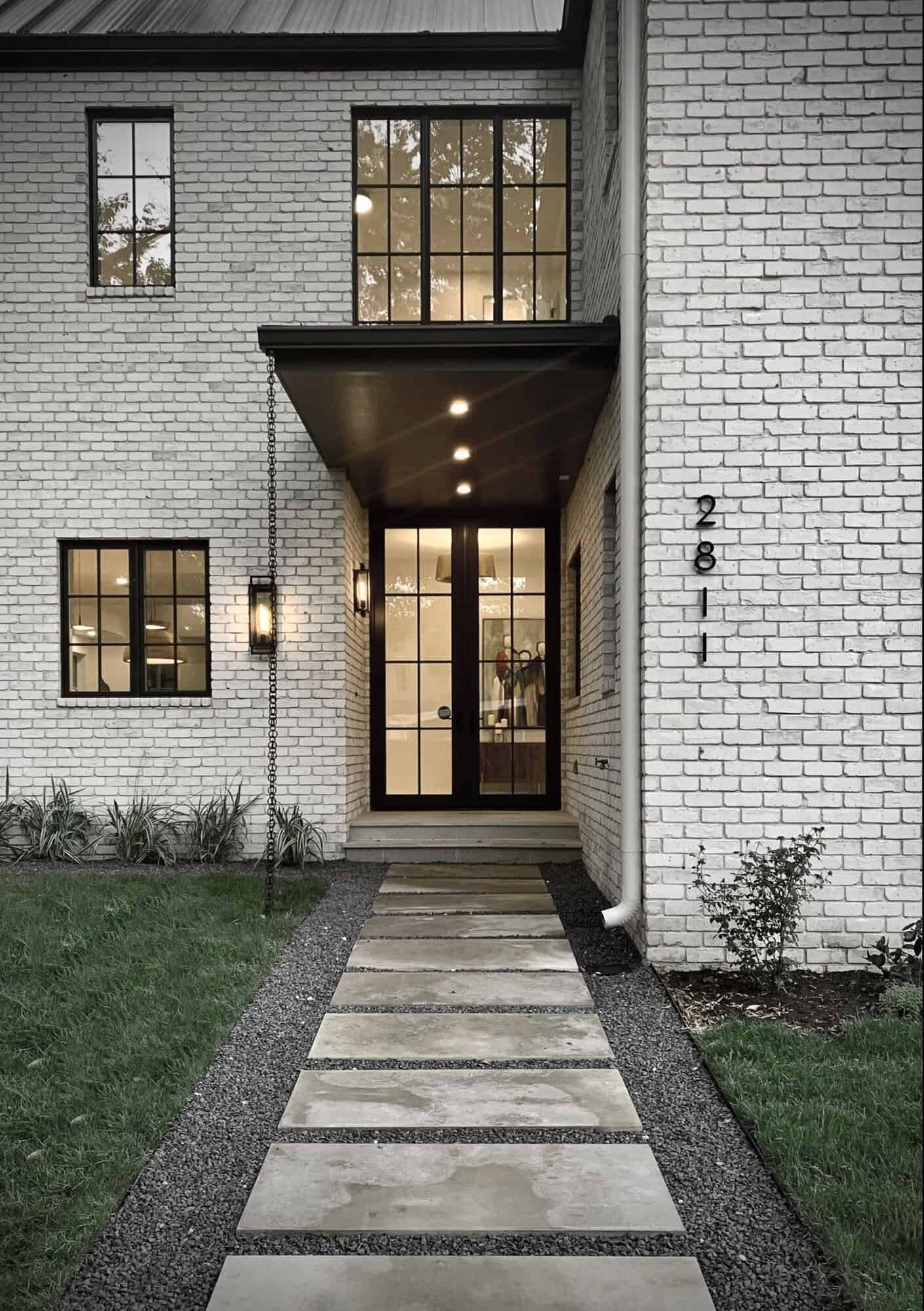 contemporary-white-brick-home-exterior-entry